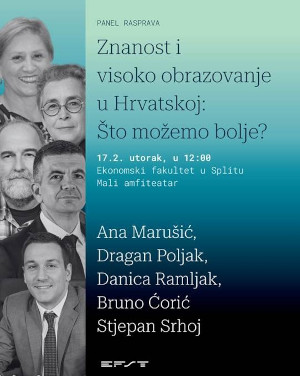 Znanost i visoko obrazovanje u Hrvatskoj – što možemo bolje? Znanost i visoko obrazovanje u Hrvatskoj – što možemo bolje?
