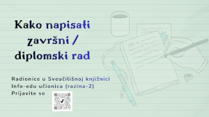 Kako napisati završni ili diplomski rad Kako napisati završni ili diplomski rad